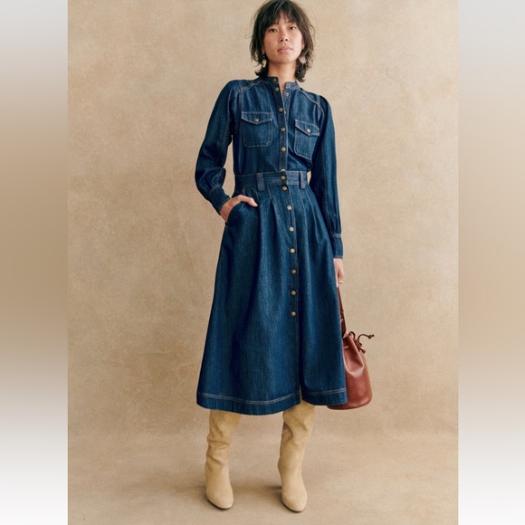 Sezane Clarine Skirt Size 8 - Picture 2 of 8